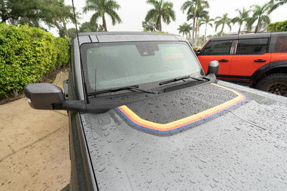 Badlands 5 Bar Retro Stripe Package (Hood, Lower Door Protection, Door Sills) - 2021+ Bronco - 21BRONCOBDTB-HOOD4-21BRONCOBDTB-HOOD2-21BRONCOBDTB-LDP4-21BRONCOBDTB-LDP2-21BRONCOBDTB-DS4-  DRIVEN - 7