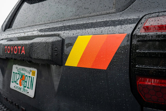 Heritage Retro TRD Style Liftgate Stripes - 2025+ 4Runner - 254RUNNERLG-RTRD-M-254RUNNERLG-TRD-G-  DRIVEN - 1