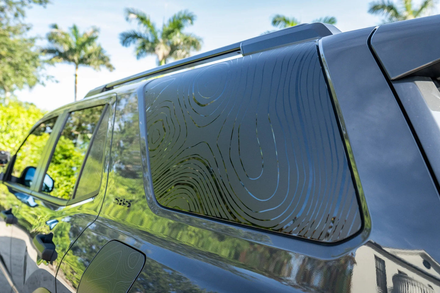 Topographic Rear Window Overlay V2 - 2025+ 4Runner - 254RUNRWINTP-MB-254RUNRWINTP-GB-  DRIVEN - 8