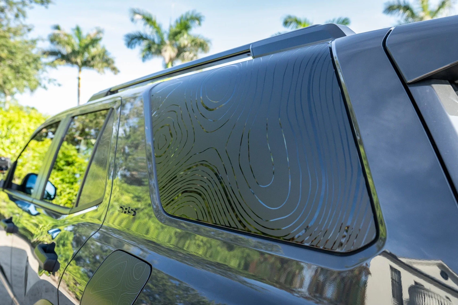 Topographic Rear Window Overlay V2 - 2025+ 4Runner - 254RUNRWINTP-MB-254RUNRWINTP-GB-  DRIVEN - 8