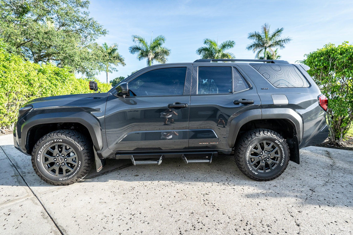 Topographic Rear Window Overlay V2 - 2025+ 4Runner - 254RUNRWINTP-MB-254RUNRWINTP-GB-  DRIVEN - 10