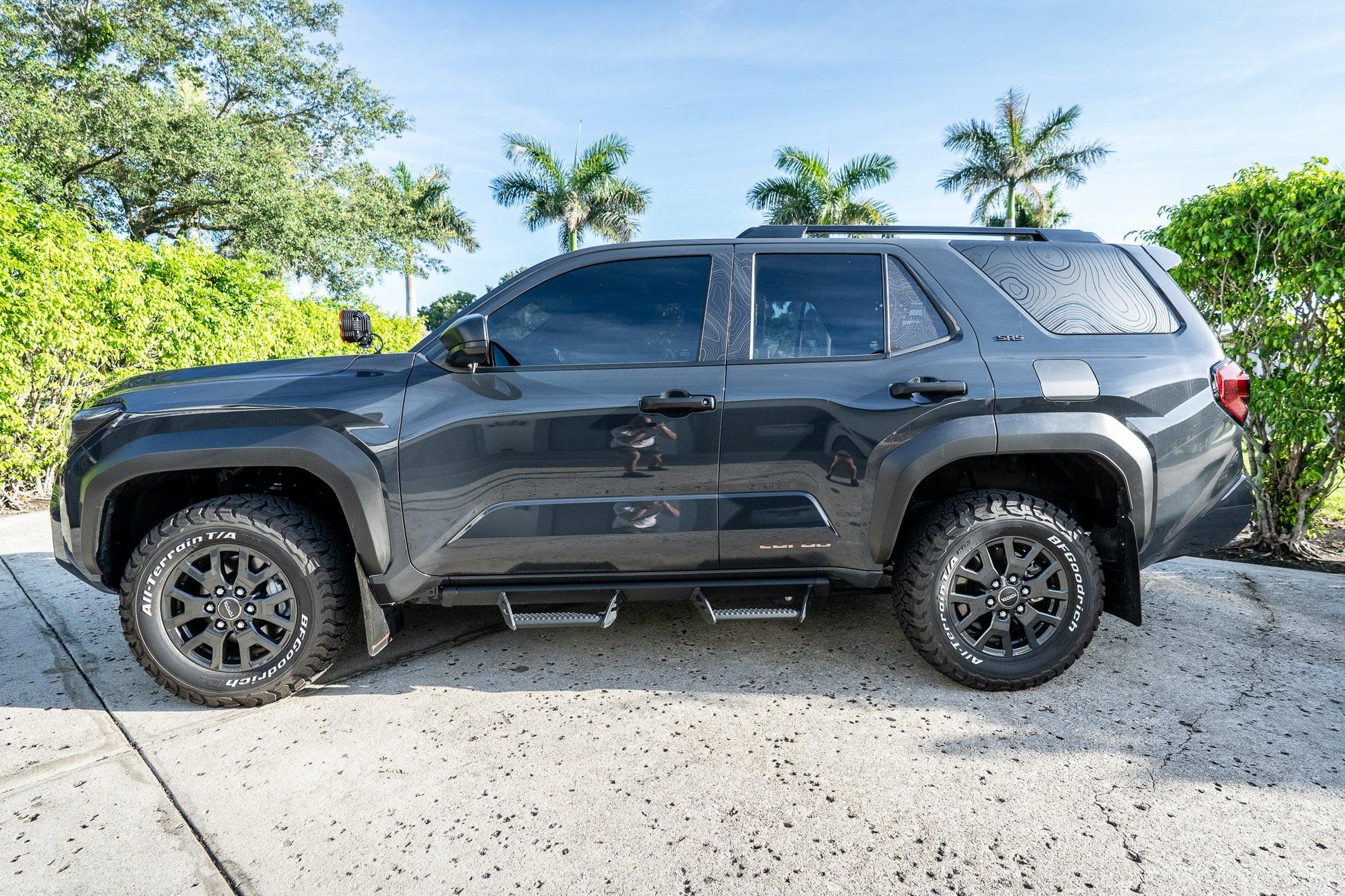 Topographic Rear Window Overlay V2 - 2025+ 4Runner - 254RUNRWINTP-MB-254RUNRWINTP-GB-  DRIVEN - 10