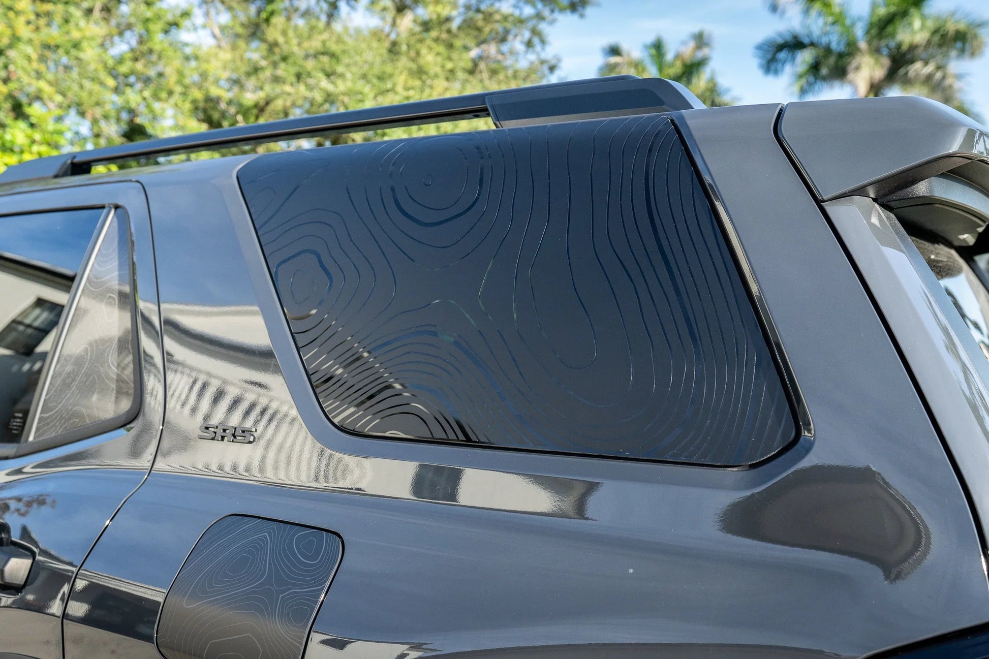 Topographic Rear Window Overlay V2 - 2025+ 4Runner - 254RUNRWINTP-MB-254RUNRWINTP-GB-  DRIVEN - 5
