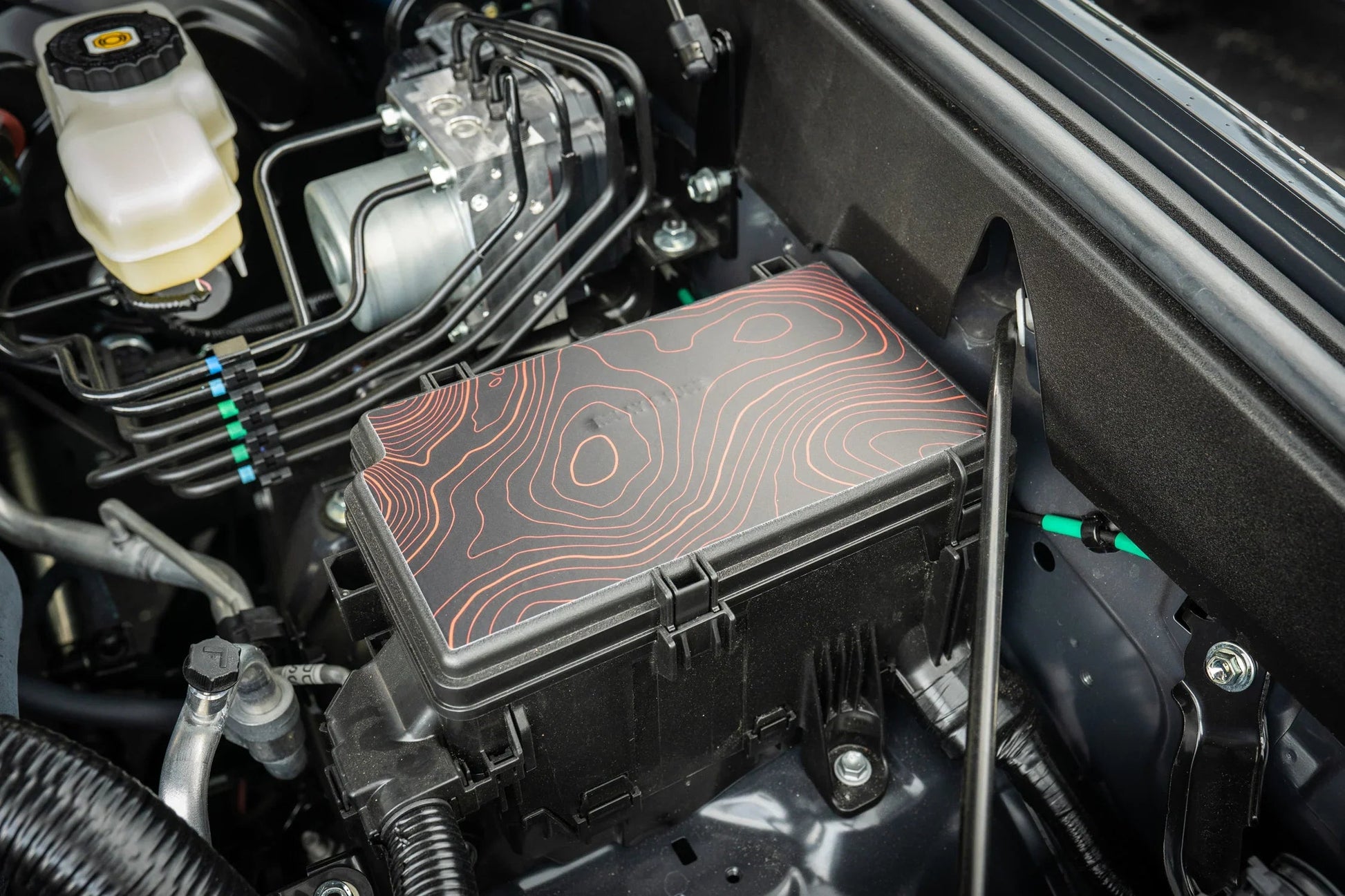 Driver Side Fuse Box Topographic Overlay - 2024+ Land Cruiser / 2025+ 4Runner - 254RUN-DSFS-4RUN-TPWH-254RUN-DSFS-4RUN-TPWH-254RUN-DSFS-4RUN-TPHB-254RUN-DSFS-4RUN-TPVB-254RUN-DSFS-4RUN-TPAG-  DRIVEN - 2