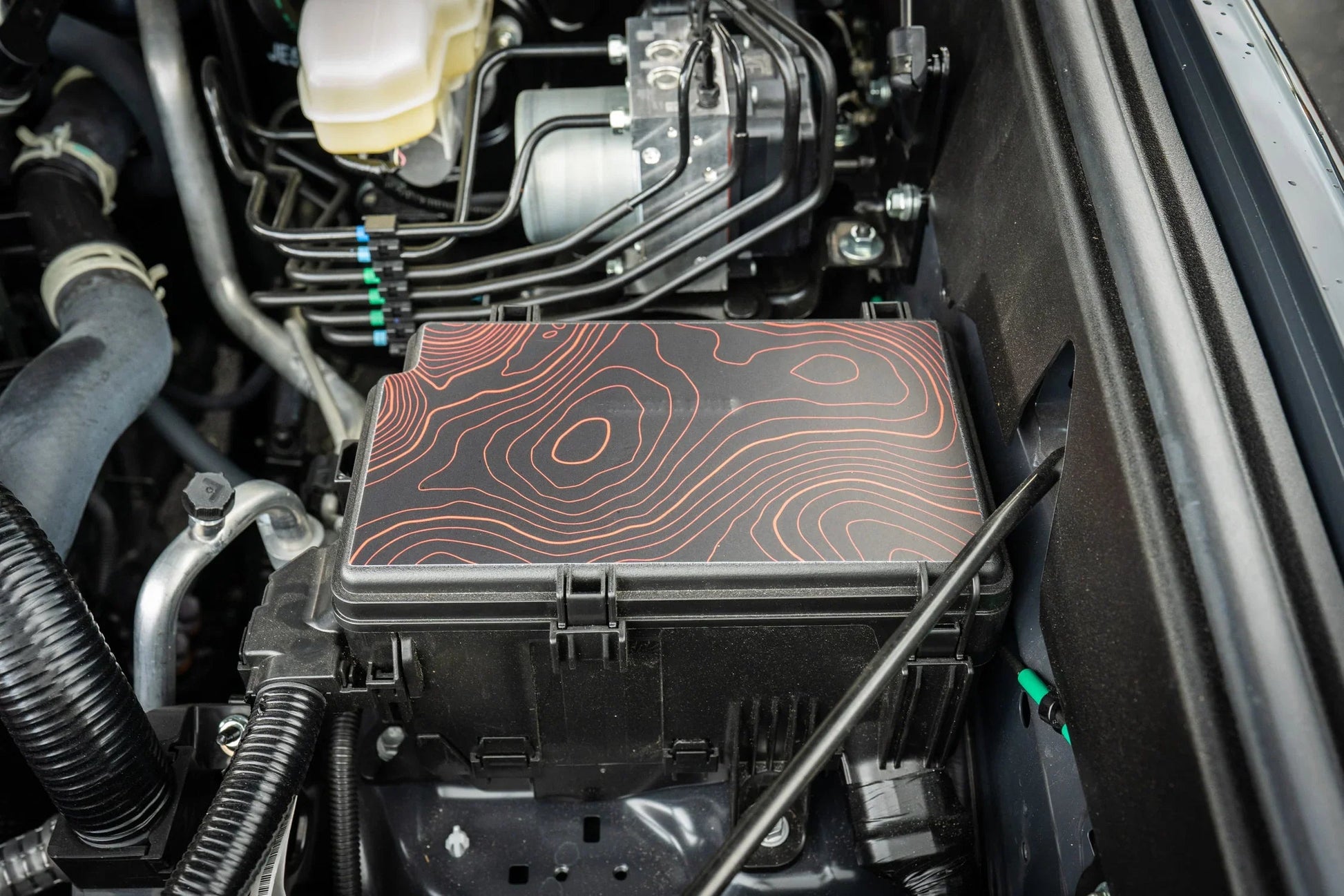 Driver Side Fuse Box Topographic Overlay - 2024+ Land Cruiser / 2025+ 4Runner - 254RUN-DSFS-4RUN-TPWH-254RUN-DSFS-4RUN-TPWH-254RUN-DSFS-4RUN-TPHB-254RUN-DSFS-4RUN-TPVB-254RUN-DSFS-4RUN-TPAG-  DRIVEN - 4