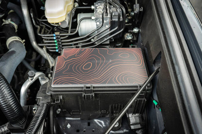 Driver Side Fuse Box Topographic Overlay - 2024+ Land Cruiser / 2025+ 4Runner - 254RUN-DSFS-4RUN-TPWH-254RUN-DSFS-4RUN-TPWH-254RUN-DSFS-4RUN-TPHB-254RUN-DSFS-4RUN-TPVB-254RUN-DSFS-4RUN-TPAG-  DRIVEN - 4