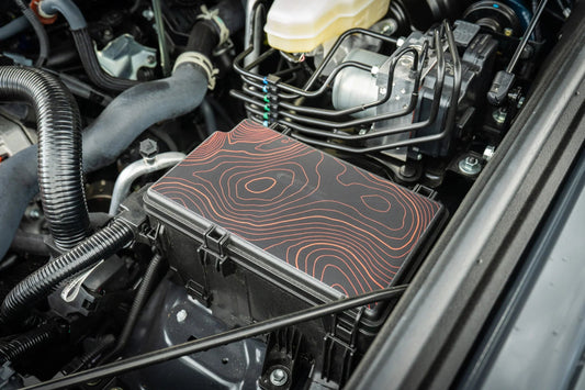 Driver Side Fuse Box Topographic Overlay - 2024+ Land Cruiser / 2025+ 4Runner - 254RUN-DSFS-4RUN-TPWH-254RUN-DSFS-4RUN-TPWH-254RUN-DSFS-4RUN-TPHB-254RUN-DSFS-4RUN-TPVB-254RUN-DSFS-4RUN-TPAG-  DRIVEN - 1