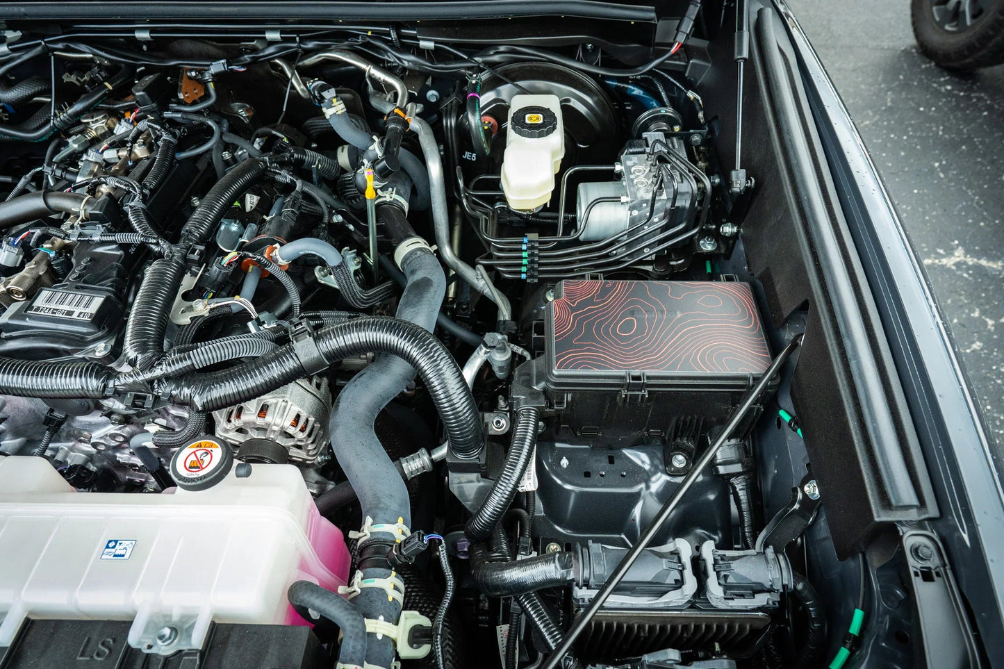 Driver Side Fuse Box Topographic Overlay - 2024+ Land Cruiser / 2025+ 4Runner - 254RUN-DSFS-4RUN-TPWH-254RUN-DSFS-4RUN-TPWH-254RUN-DSFS-4RUN-TPHB-254RUN-DSFS-4RUN-TPVB-254RUN-DSFS-4RUN-TPAG-  DRIVEN - 3