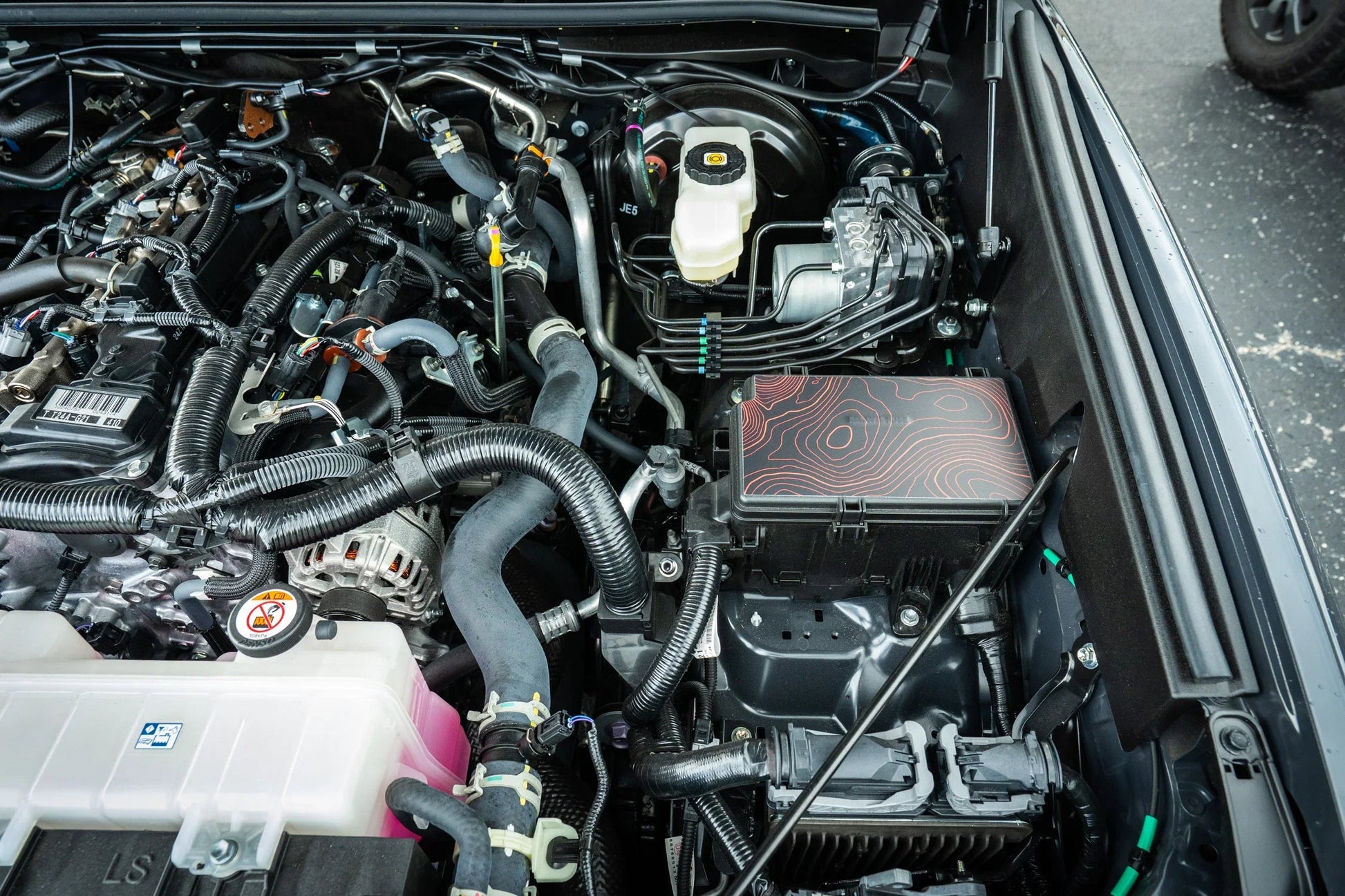 Driver Side Fuse Box Topographic Overlay - 2024+ Land Cruiser / 2025+ 4Runner - 254RUN-DSFS-4RUN-TPWH-254RUN-DSFS-4RUN-TPWH-254RUN-DSFS-4RUN-TPHB-254RUN-DSFS-4RUN-TPVB-254RUN-DSFS-4RUN-TPAG-  DRIVEN - 3