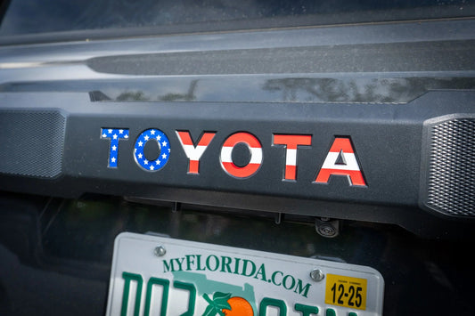 TOYOTA Freedom Series Rear Hatch Liftgate Emblem Inlays - 2025+ 4Runner - 254RUN-RT-TOYOTA-RWB-254RUN-RT-TOYOTA-DCG-254RUN-RT-TOYOTA-RWS-  DRIVEN - 1