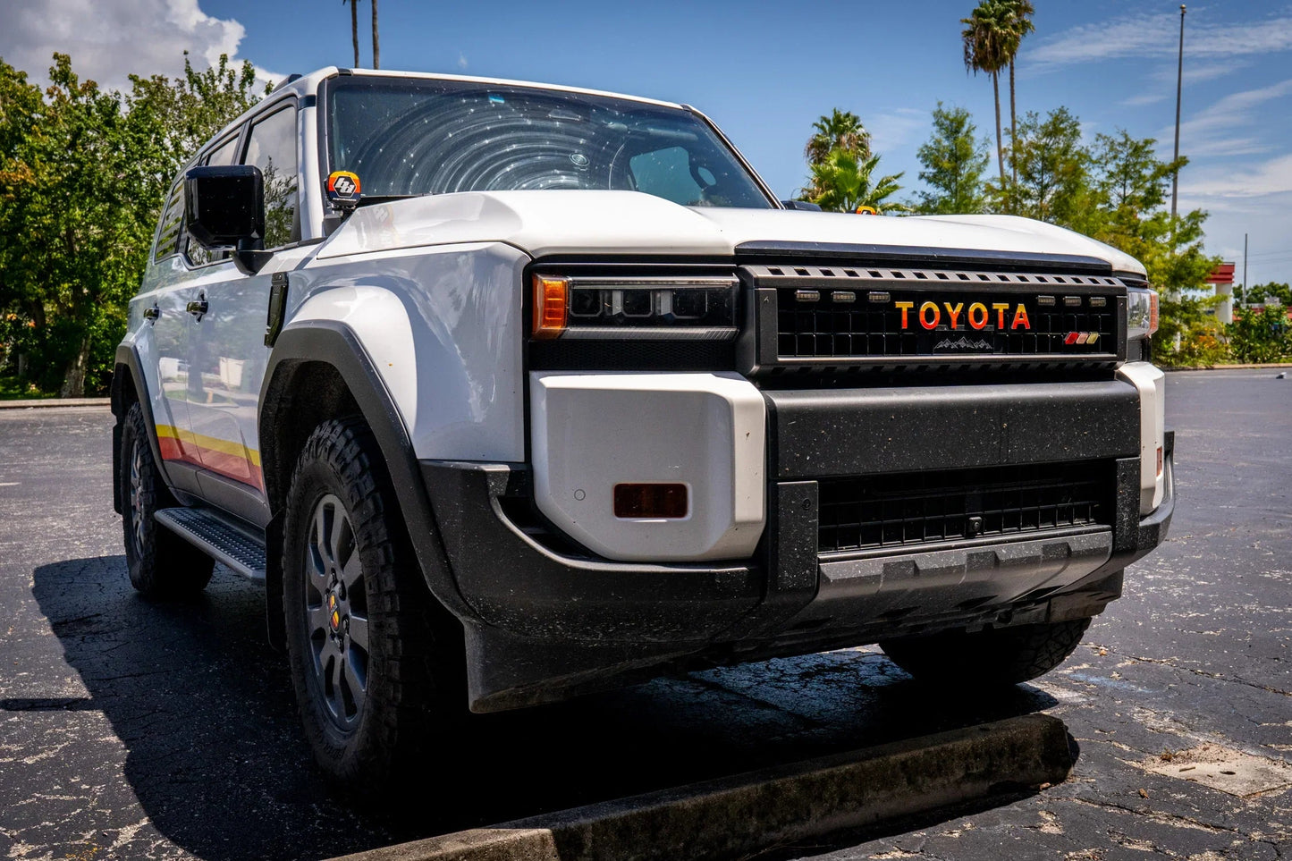 TOYOTA Simple Front Grille Emblem Overlays - 2024+ Land Cruiser - 24LC250-FG2-TOYOTA-WH-24LC250-FG2-TOYOTA-GB-24LC250-FG2-TOYOTA-MB-24LC250-FG2-TOYOTA-BL-24LC250-FG2-TOYOTA-GR-  DRIVEN - 4