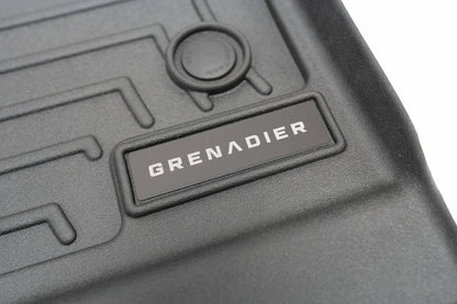 "Grenadier" Weathertech Floor Mat Logo (Etched Acrylic) - Universal - UNIVERSALWT-GRENADIER-SI-UNIVERSALWT-GRENADIER-BK-UNIVERSALWT-GRENADIER-RD-  DRIVEN - 2