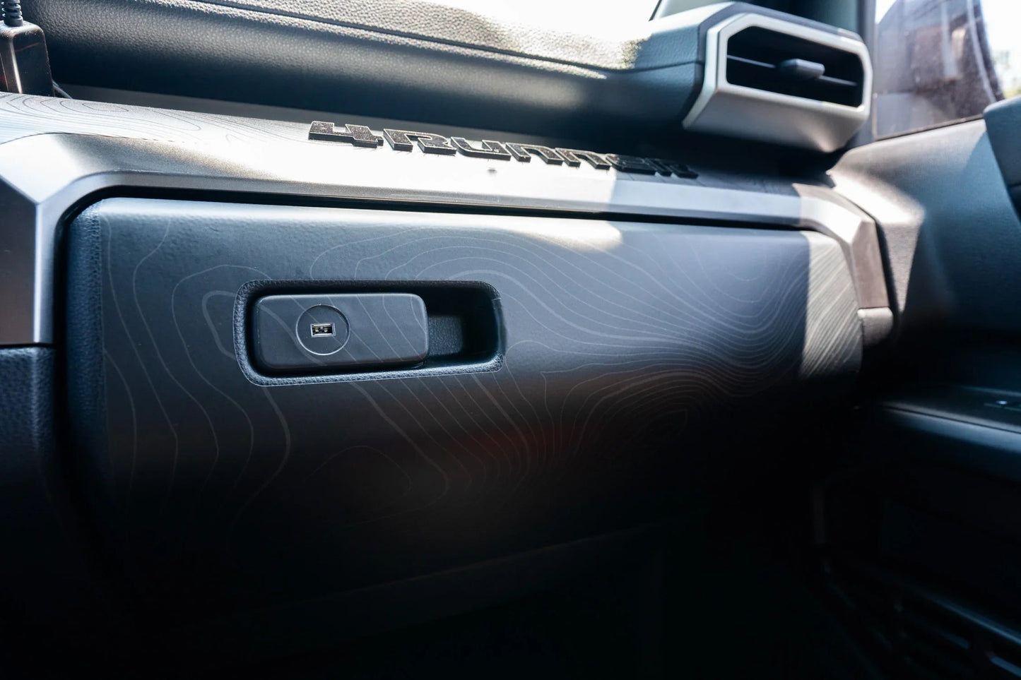 Topographic Glove Box Protection - 2024+ Tacoma / 2025+ 4Runner - 254RUNNER-GLOVE-TP.WH-254RUNNER-GLOVE-TP.JA-254RUNNER-GLOVE-TP.HB-254RUNNER-GLOVE-TP.VB-254RUNNER-GLOVE-TP.AG-  DRIVEN - 1