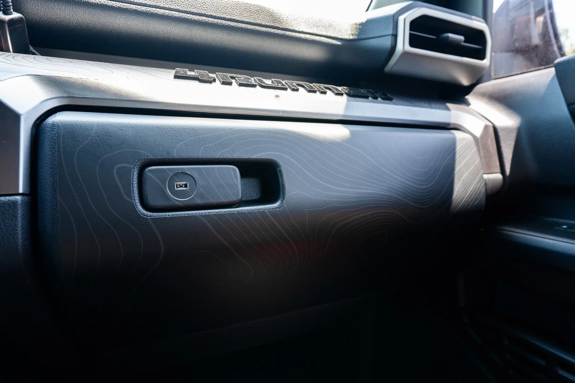 Topographic Glove Box Protection - 2024+ Tacoma / 2025+ 4Runner - 254RUNNER-GLOVE-TP.WH-254RUNNER-GLOVE-TP.JA-254RUNNER-GLOVE-TP.HB-254RUNNER-GLOVE-TP.VB-254RUNNER-GLOVE-TP.AG-  DRIVEN - 1