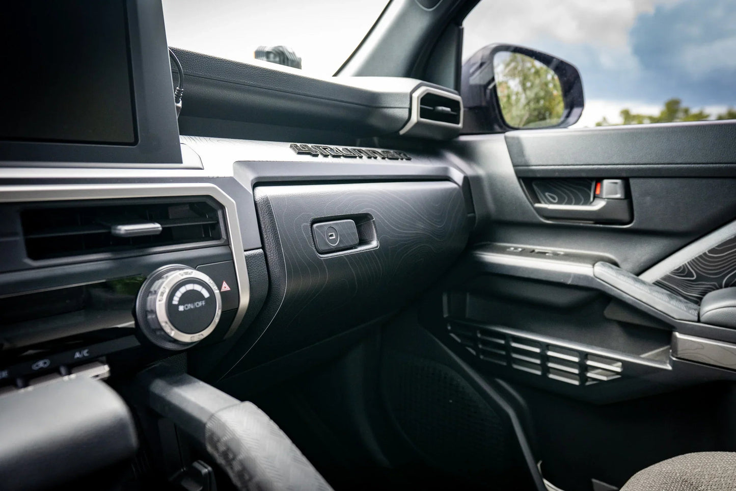 Topographic Glove Box Protection - 2024+ Tacoma / 2025+ 4Runner - 254RUNNER-GLOVE-TP.WH-254RUNNER-GLOVE-TP.JA-254RUNNER-GLOVE-TP.HB-254RUNNER-GLOVE-TP.VB-254RUNNER-GLOVE-TP.AG-  DRIVEN - 5