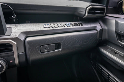 Topographic Glove Box Protection - 2024+ Tacoma / 2025+ 4Runner - 254RUNNER-GLOVE-TP.WH-254RUNNER-GLOVE-TP.JA-254RUNNER-GLOVE-TP.HB-254RUNNER-GLOVE-TP.VB-254RUNNER-GLOVE-TP.AG-  DRIVEN - 6