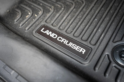 Land Cruiser Weathertech or Husky Floor Mat Logo (Etched) - Universal - UNIVERSALWT-LC-47S-UNIVERSALWT-LC-47R-UNIVERSALHUSREC-LC-5S-UNIVERSALHUSREC-LC-5R-UNIVERSALHUSRD-LC-56S-  DRIVEN - 1