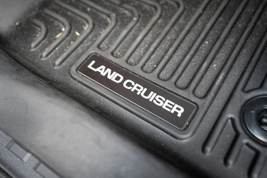 Land Cruiser Weathertech or Husky Floor Mat Logo (Etched) - Universal - UNIVERSALWT-LC-47S-UNIVERSALWT-LC-47R-UNIVERSALHUSREC-LC-5S-UNIVERSALHUSREC-LC-5R-UNIVERSALHUSRD-LC-56S-  DRIVEN - 1