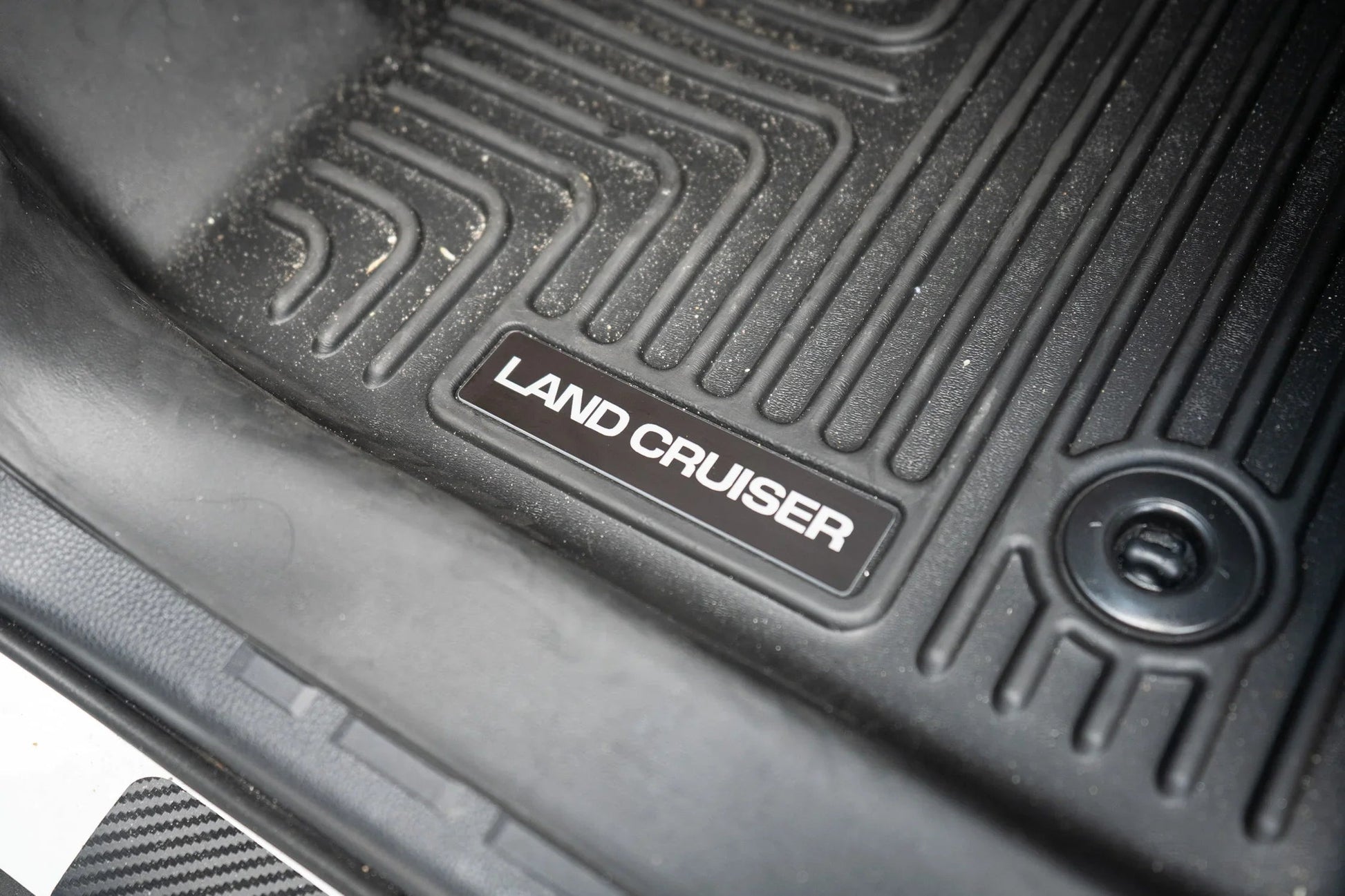 Land Cruiser Weathertech or Husky Floor Mat Logo (Etched) - Universal - UNIVERSALWT-LC-47S-UNIVERSALWT-LC-47R-UNIVERSALHUSREC-LC-5S-UNIVERSALHUSREC-LC-5R-UNIVERSALHUSRD-LC-56S-  DRIVEN - 2