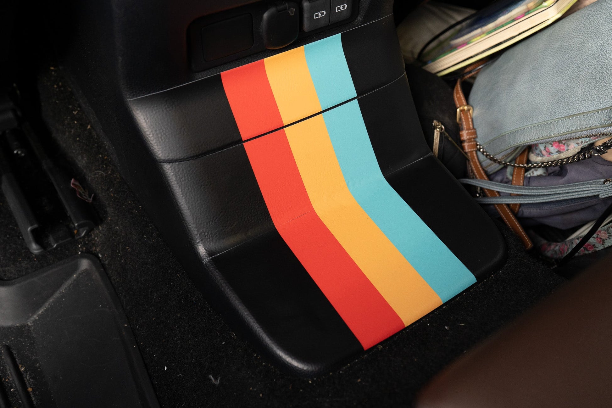 Heritage Rear Center Console Panel Protection - 2024+ Land Cruiser - 24LC250-RC.TRIO-24LC250-RC.TRISURF-  DRIVEN - 4