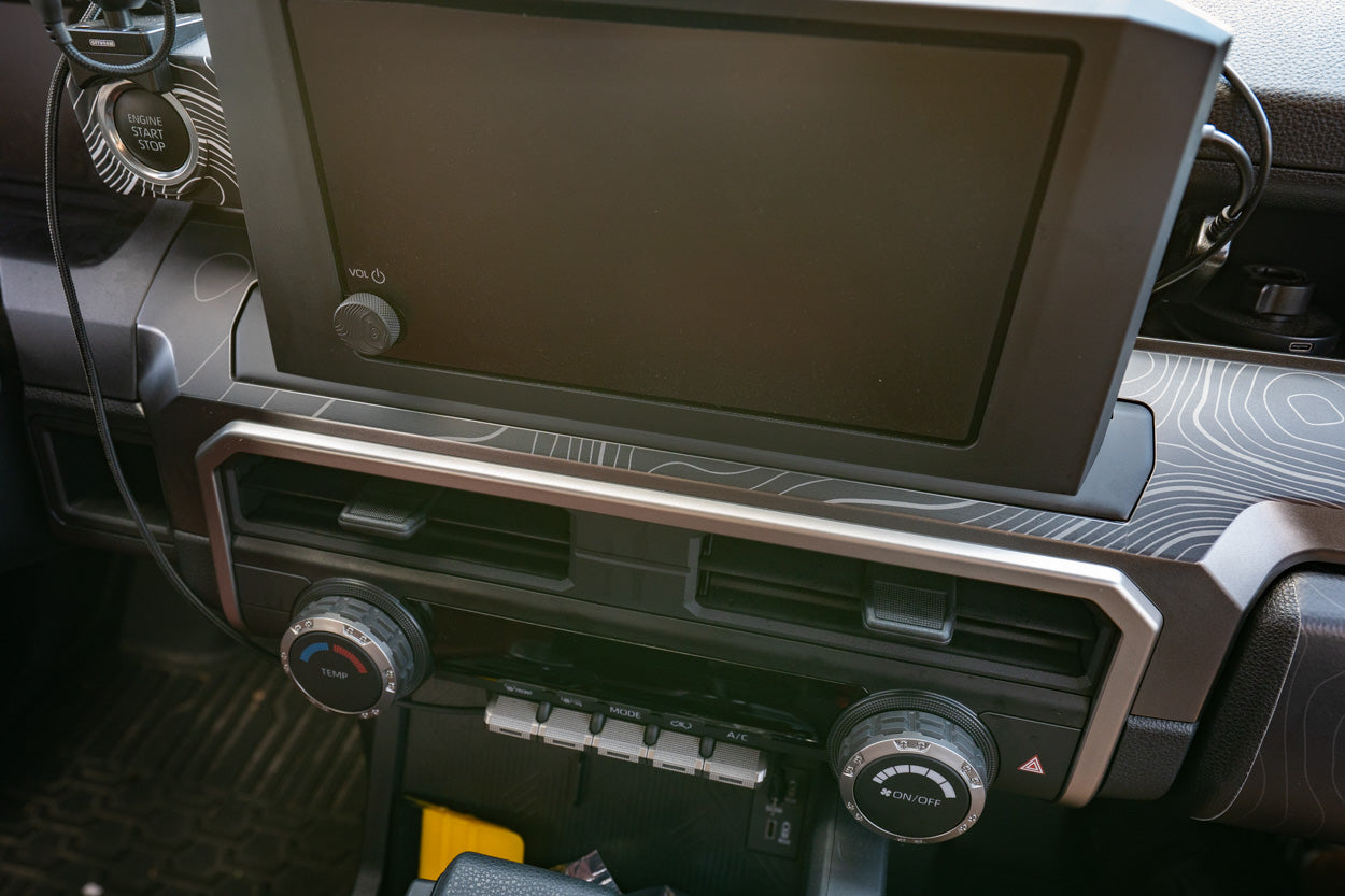 Full Width Topographic Dash Wrap - 2025+ 4Runner - 254RUNNER-SB-TP.WH-sku-51514452869439-sku-51514452902207-sku-51514452934975-sku-51514452967743-  DRIVEN - 3