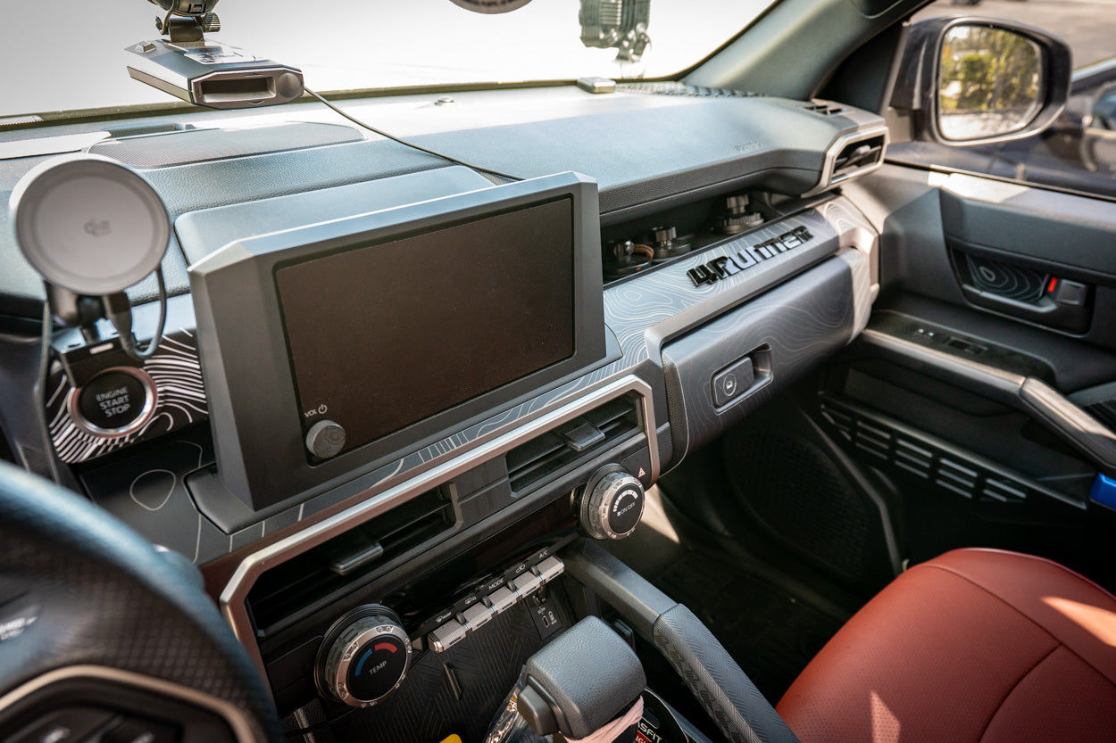 Full Width Topographic Dash Wrap - 2025+ 4Runner - 254RUNNER-SB-TP.WH-sku-51514452869439-sku-51514452902207-sku-51514452934975-sku-51514452967743-  DRIVEN - 2