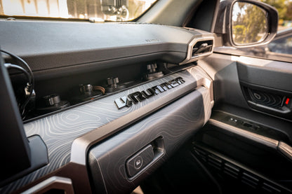 Full Width Topographic Dash Wrap - 2025+ 4Runner - 254RUNNER-SB-TP.WH-sku-51514452869439-sku-51514452902207-sku-51514452934975-sku-51514452967743-  DRIVEN - 6