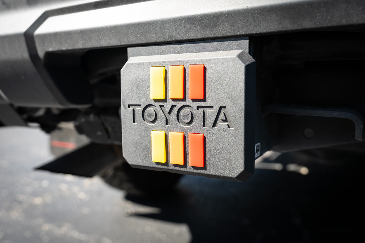 Acrylic OEM Hitch Cover Inserts - 2025+ 4Runner - 254RUNNER-HITCH-TRIO-254RUNNER-HITCH-TRIB-  DRIVEN - 4