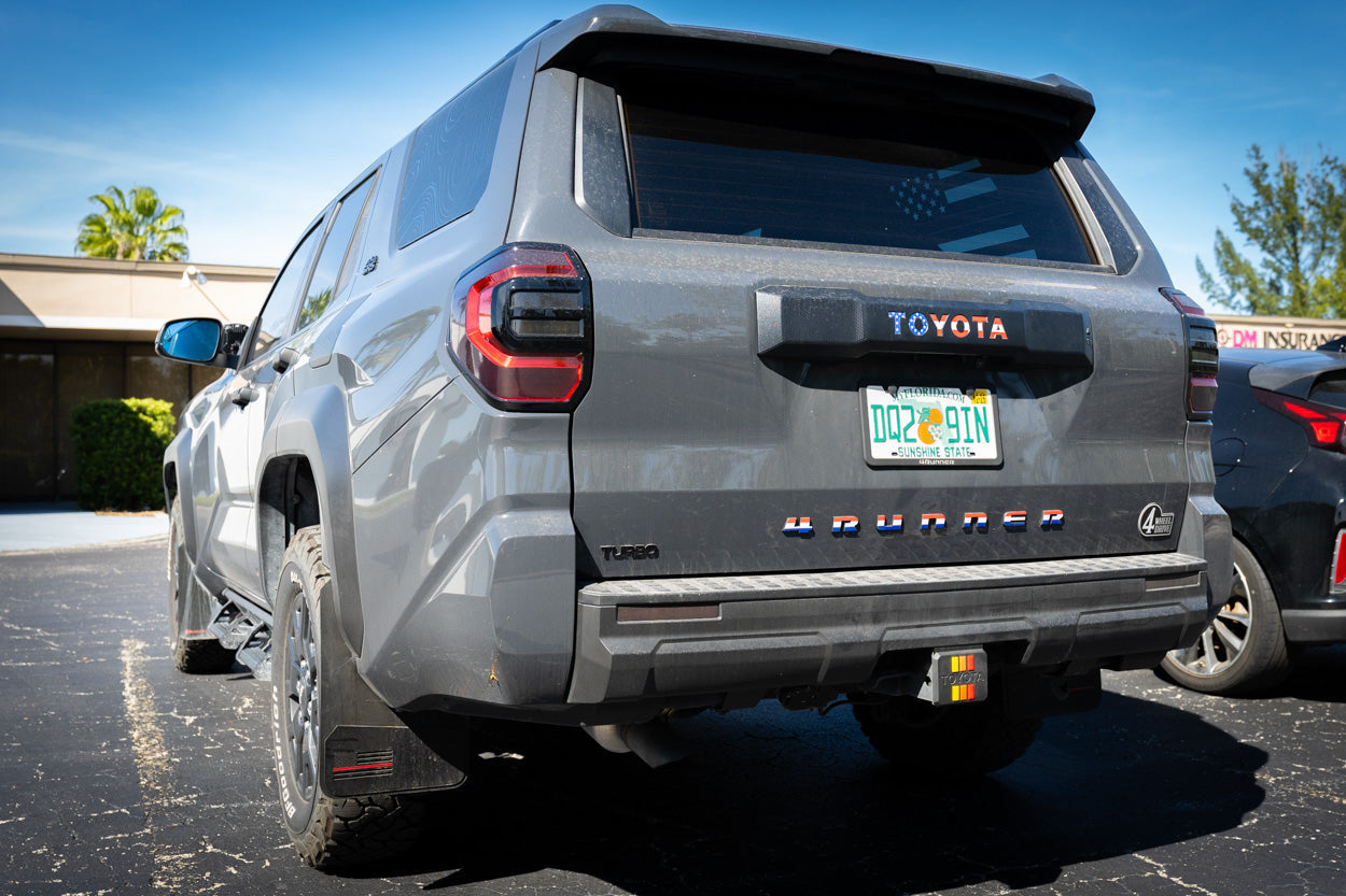 Acrylic OEM Hitch Cover Inserts - 2025+ 4Runner - 254RUNNER-HITCH-TRIO-254RUNNER-HITCH-TRIB-  DRIVEN - 3