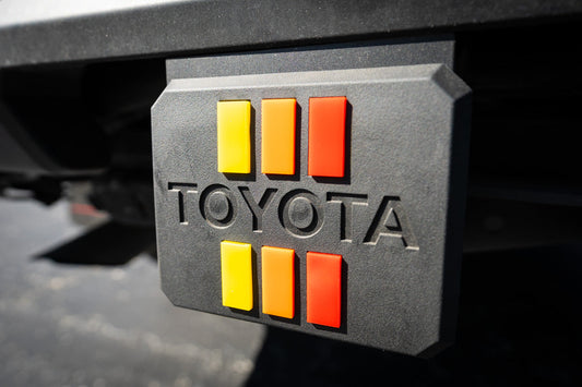 Acrylic OEM Hitch Cover Inserts - 2025+ 4Runner - 254RUNNER-HITCH-TRIO-254RUNNER-HITCH-TRIB-  DRIVEN - 1