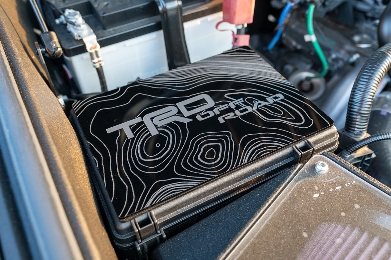 TRD Offroad Special Edition Fuse Box Acrylic Plates - *2024+ Tacoma / 2025+ 4Runner - 254R-PSFB.TRDOR-PASS-254R-PSFB.TRDOR-DRV-254R-PSFB.TRDOR-COMBO-  DRIVEN - 1