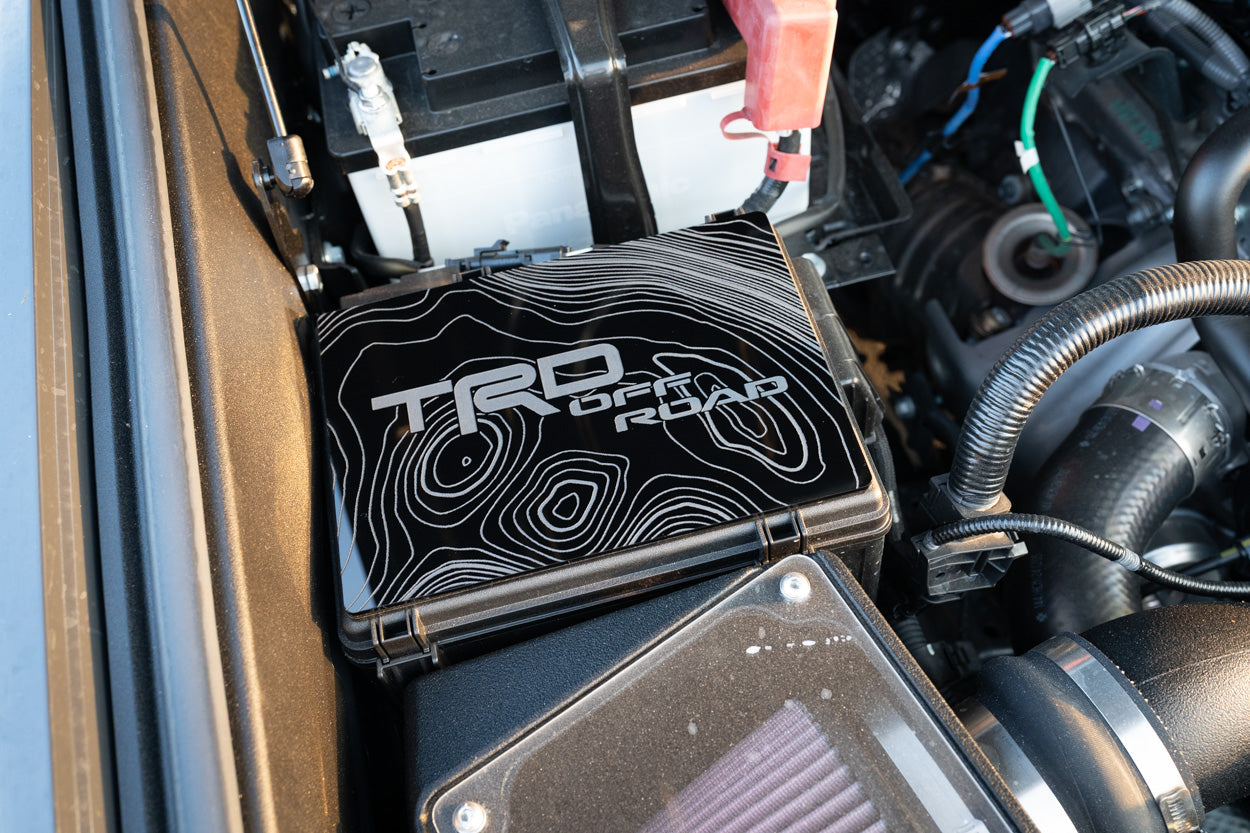 TRD Offroad Special Edition Fuse Box Acrylic Plates - *2024+ Tacoma / 2025+ 4Runner - 254R-PSFB.TRDOR-PASS-254R-PSFB.TRDOR-DRV-254R-PSFB.TRDOR-COMBO-  DRIVEN - 2