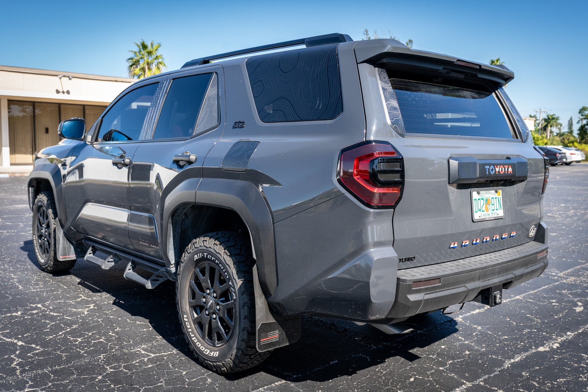 Topographic Sliding Rear Window Trim Overlays - 2025+ 4Runner - 25RUNRWINTRIM-TP-CG-25RUNRWINTRIM-TP-WH-25RUNRWINTRIM-TP-AG-25RUNRWINTRIM-TP-COOL-25RUNRWINTRIM-TP-DS-  DRIVEN - 3