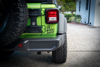 4 Wheel Drive Decal fits Jeep Wrangler / Gladiator / Willys - WILLYSMB-WILLYSGB-WILLYSHB-WILLYSHY-WILLYSOR-  DRIVEN - 3