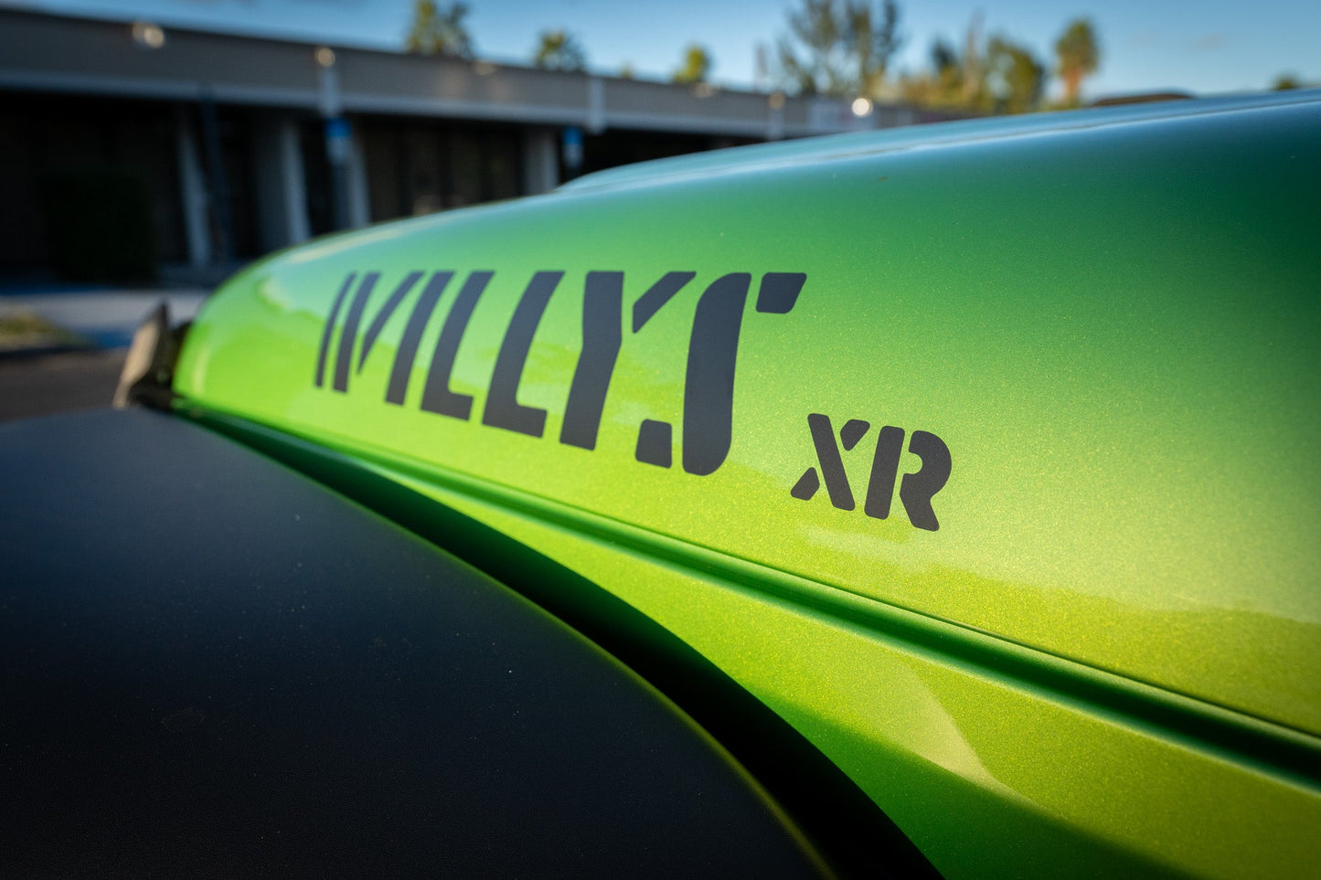 XR Stencil Style Hood Decals - 2022+ Wrangler Willys Xtreme Recon - 22JLSTENCILXR-  DRIVEN - 1