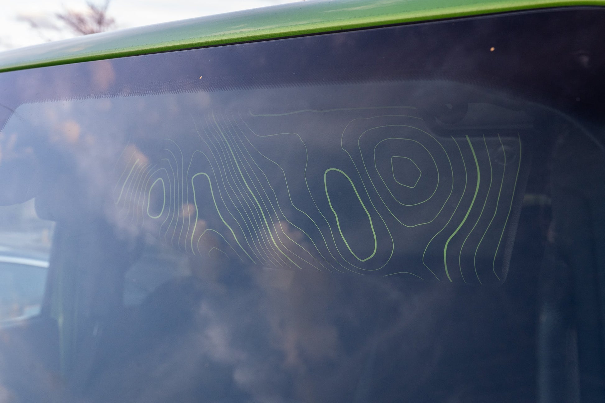 Topographic Map Sun Visor Overlays - 2018+ Jeep Wrangler JL / Jeep Gladiator JT - JLVISORFULLTP-RRNHL-JLVISORFULLTP-RRHL-JLVISORFULLTP-DDSNHL-JLVISORFULLTP-DDSHL-JLVISORFULLTP-SBNHL-  DRIVEN - 5