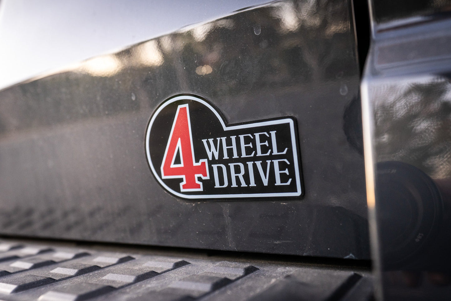 Retro 4 Wheel Drive Full Color Acrylic Emblem - 2024+ Land Cruiser / GX 550 / Tacoma / 2025+ 4Runner - 24LC250-RET4WDFC-  DRIVEN - 1