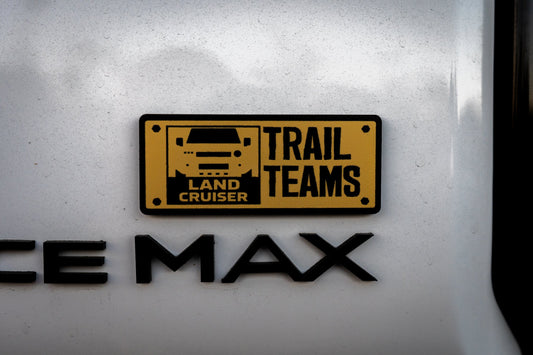 Trail Teams Liftgate Emblem - 2024+ Land Cruiser / 2025+ 4Runner - 24LC250-TRAILTEAMS-254R-TRAILTEAMS-  DRIVEN - 1