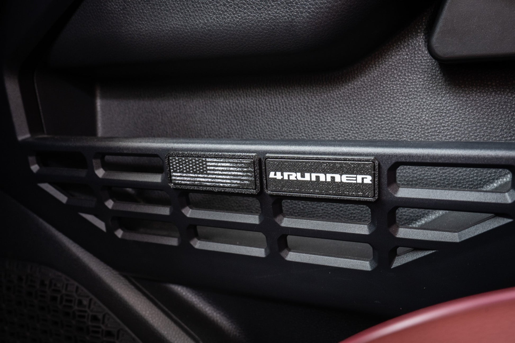 Door Logo Inserts - 2024+ Tacoma / 2025+ 4Runner - 24TC254RDRINS-CUSTOM-24TC254RDRINS-4R-24TC254RDRINS-TACO-24TC254RDRINS-4RHER-24TC254RDRINS-TACOHER-  DRIVEN - 1