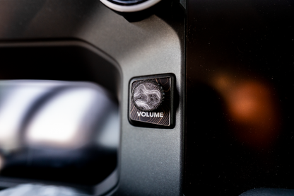 Custom Radio Knob - 2024+ Tacoma 8" / Land Cruiser / 2025+ 4Runner 8" - sfbTOY8IN-TP-sfbTOY8IN-BUC-sfbTOY8IN-OUC-sfbTOY8IN-RUC-sfbTOY8IN-BLUC-  DRIVEN - 8