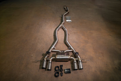 BMW G8x M3 / M4 Valved Sport Exhaust System - BMW.G8X.M3.VSES.BR.BRSH-BMW.G8X.M3.VSES.BR.BRT-BMW.G8X.M3.VSES.BR.BLK-BMW.G8X.M3.VSES.BR.FC-BMW.G8X.M3.VSES.BR.RC-  DRIVEN - 18