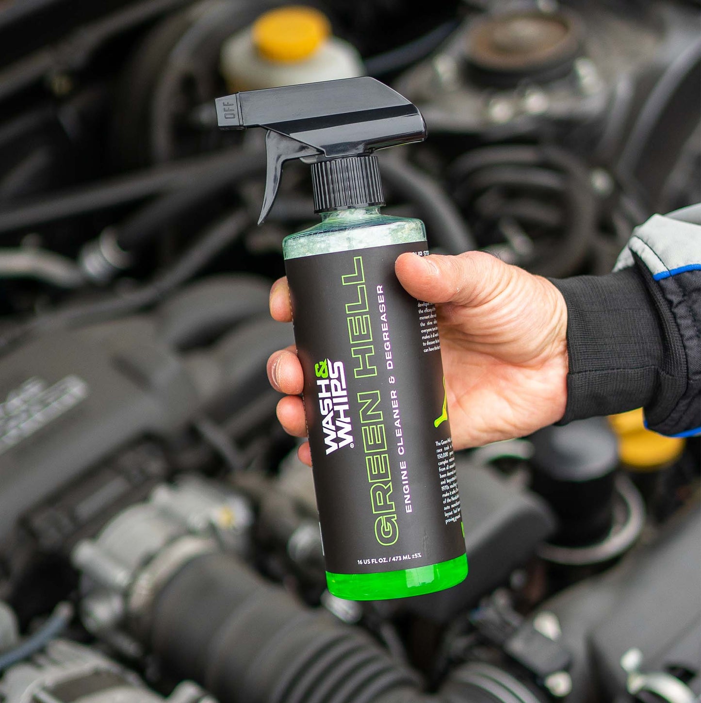 WASH&WHIPS |  Green Hell Engine Cleaner & Degreaser - MFH070-MFH170-MFH070-1G-  DRIVEN - 5