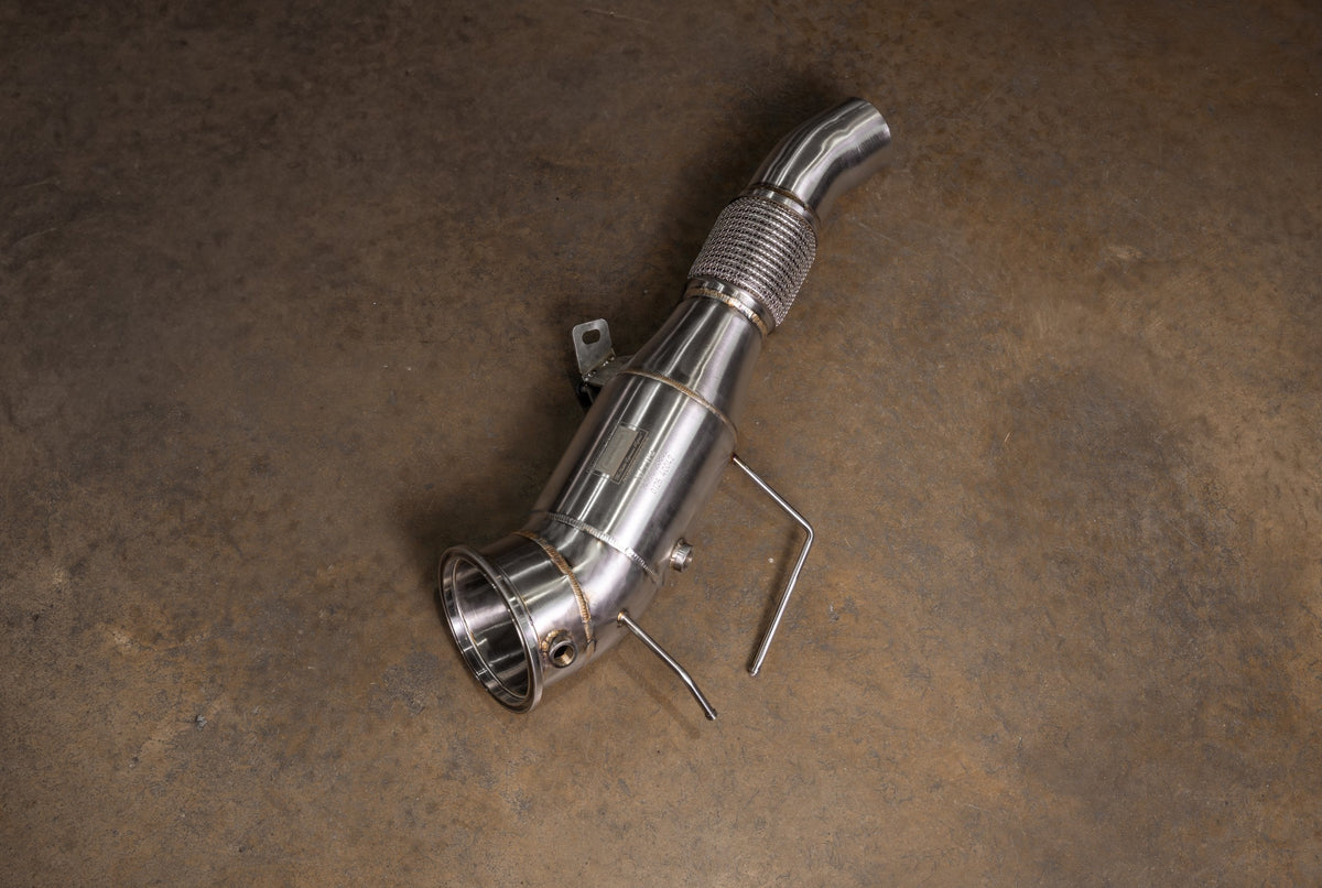 BMW GEN3 B58N 400 Cell Catted Downpipes - BMW.B58.GEN3.FF.400C.BR-  DRIVEN - 1