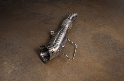 BMW GEN3 B58N 400 Cell Catted Downpipes - BMW.B58.GEN3.FF.400C.BR-  DRIVEN - 2