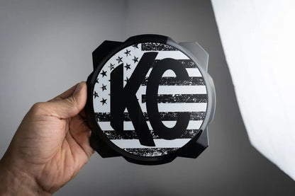 KC HiLITES Pro6 / Titan Gravity Freedom Series Light Cover Overlays - Universal - KCPRO6DSF-RWBW-KCPRO6DSF-RWBB-KCPRO6DSF-BW-KCPRO6DSF-BWV2B-KCPRO6DSF-TBL-  DRIVEN - 3