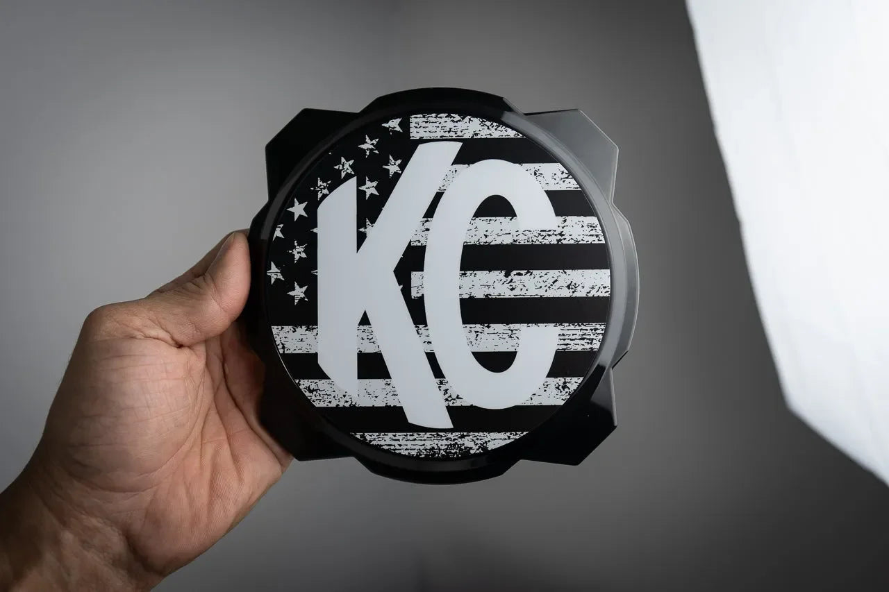 KC HiLITES Pro6 / Titan Gravity Freedom Series Light Cover Overlays - Universal - KCPRO6DSF-RWBW-KCPRO6DSF-RWBB-KCPRO6DSF-BW-KCPRO6DSF-BWV2B-KCPRO6DSF-TBL-  DRIVEN - 4