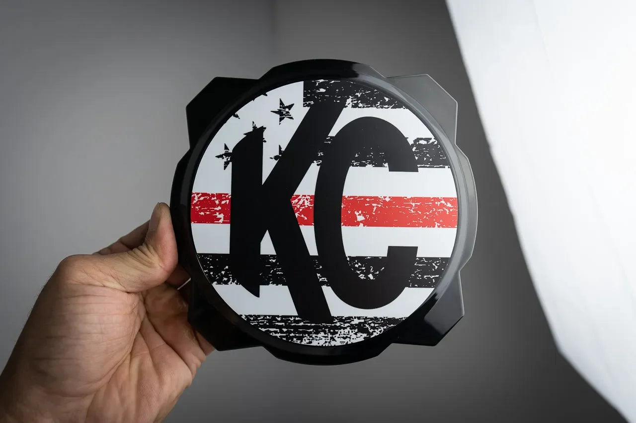 KC HiLITES Pro6 / Titan Gravity Freedom Series Light Cover Overlays - Universal - KCPRO6DSF-RWBW-KCPRO6DSF-RWBB-KCPRO6DSF-BW-KCPRO6DSF-BWV2B-KCPRO6DSF-TBL-  DRIVEN - 5