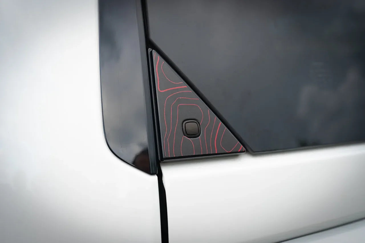 Topo Rear Glass Button Trim Overlay - 2024+ Land Cruiser / GX 550 - LC250TRI-HB-LC250TRI-A51-LC250TRI-CG-LC250TRI-CY-LC250TRI-DS-  DRIVEN - 9