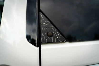 Topo Rear Glass Button Trim Overlay - 2024+ Land Cruiser / GX 550 - LC250TRI-HB-LC250TRI-A51-LC250TRI-CG-LC250TRI-CY-LC250TRI-DS-  DRIVEN - 15