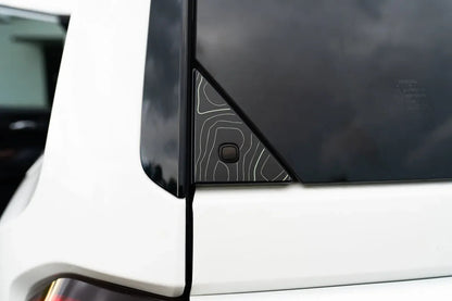 Topo Rear Glass Button Trim Overlay - 2024+ Land Cruiser / GX 550 - LC250TRI-HB-LC250TRI-A51-LC250TRI-CG-LC250TRI-CY-LC250TRI-DS-  DRIVEN - 1